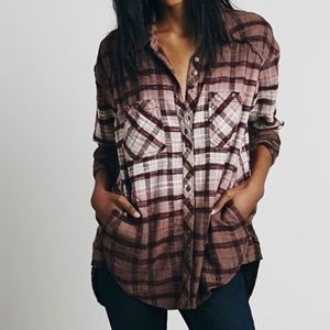Free people ombré flannel